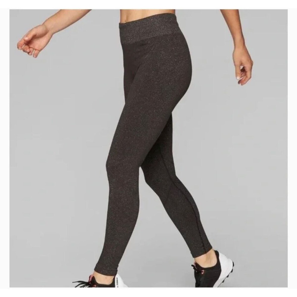 Athleta Seamless High‎ Waisted Leggings in Metallic Brown